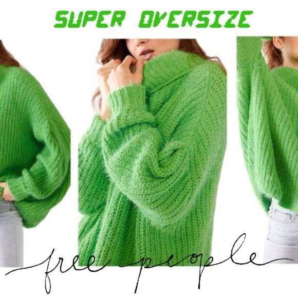 Free People Sweaters - Free People Oasis Super Duper Oversize Tunic Sweater Size XS (Fits Like XL/XXL)